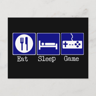 Eat, Sleep, Game Postcard