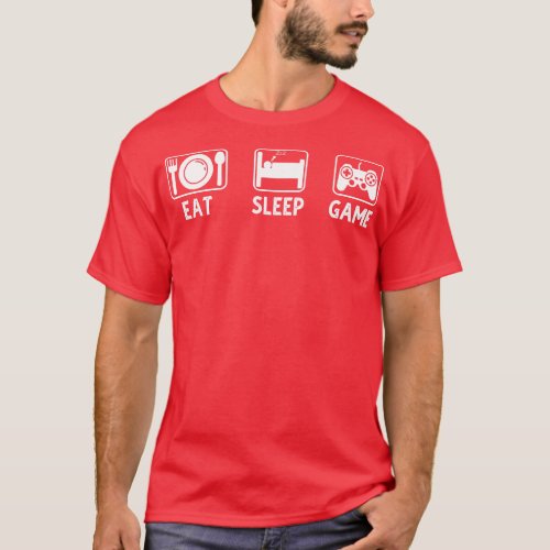 Eat Sleep Game Repeat 1 T_Shirt