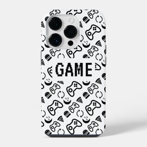 Eat Sleep Game Repeat Collection Gamer iPhone 14 Pro Case