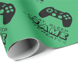 Gift Wrap Papers for Video Games - PlayStation Pine Brown - Merch Hunters