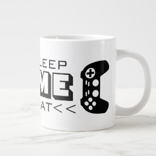 Eat Sleep Game Repeat funny extra large jumbo size Giant Coffee Mug