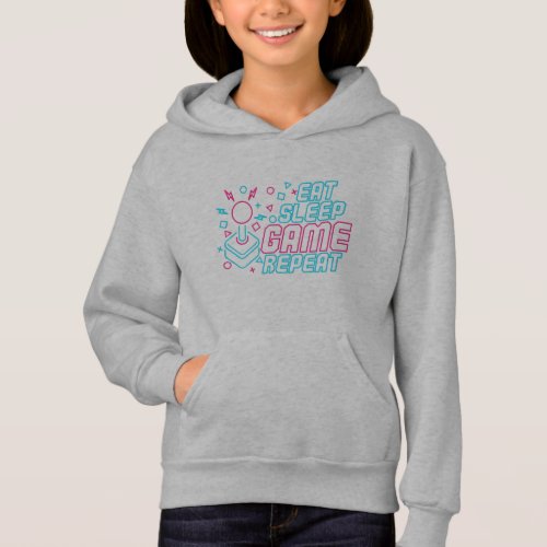 Eat Sleep Game Repeat Funny  Gift For Gamers Hoodie