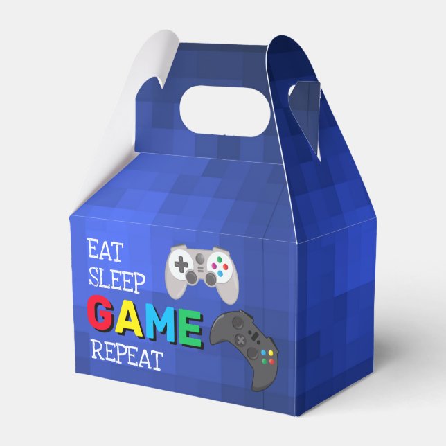 Eat, Sleep, Game, Repeat | Gamer Favor Box (Front Side)
