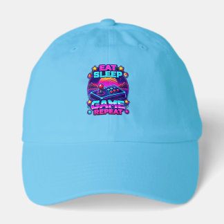 Eat Sleep Game Repeat T-Shirt Hat