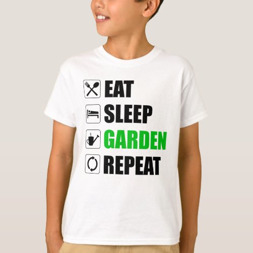 Eat Sleep Garden Repeat T_Shirt