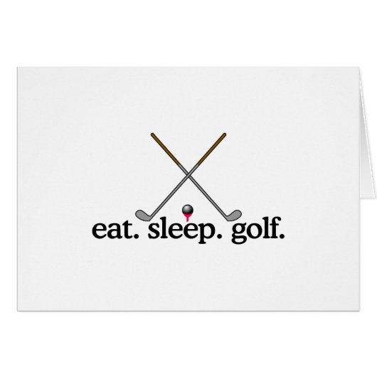 Eat Sleep Golf (Front Horizontal)