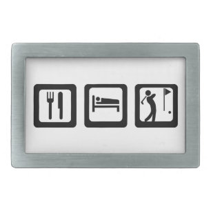 Eat Sleep Golf Belt Buckle