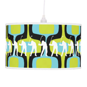 Eat Sleep GOLF Hole In One Man Cave GOLFER'S Lodge Ceiling Lamp