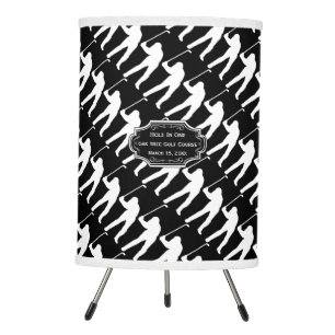 Eat Sleep GOLF Hole In One Man Cave GOLFER'S Lodge Tripod Lamp