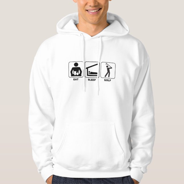 eat sleep golf hoodie (Front)