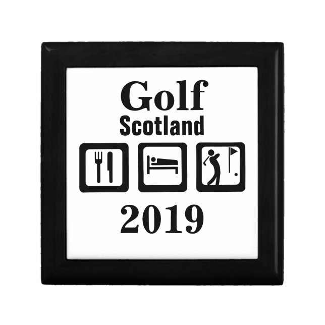 Eat Sleep Golf Keepsake Box (Front)