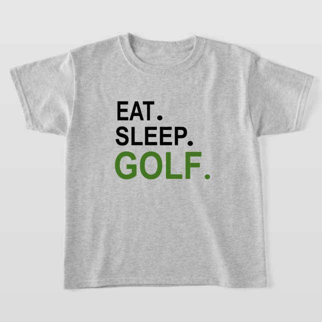 Eat. Sleep. Golf. Kids T-Shirt (Laydown)