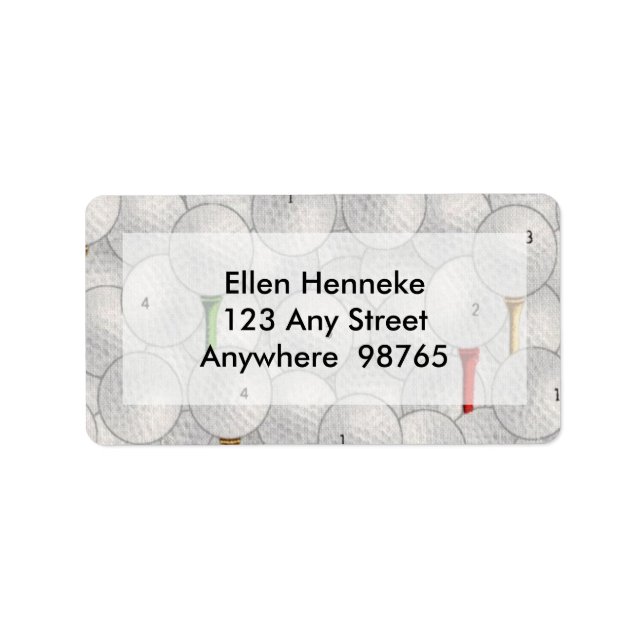 Eat Sleep Golf Label (Front)