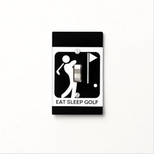 Eat Sleep Golf Light Switch Cover