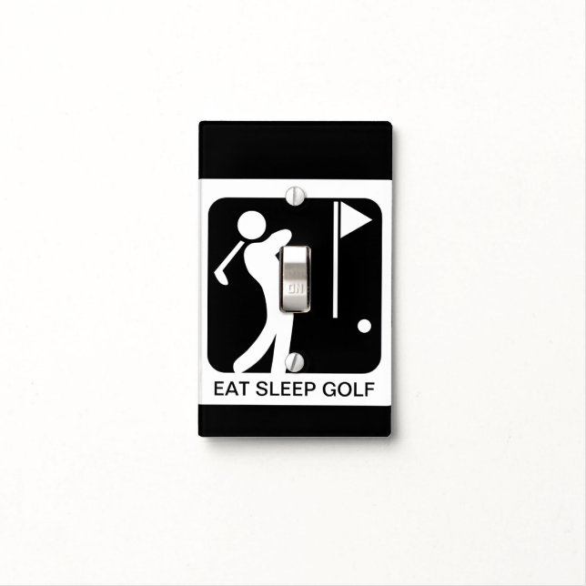 Eat Sleep Golf Light Switch Cover (In Situ)