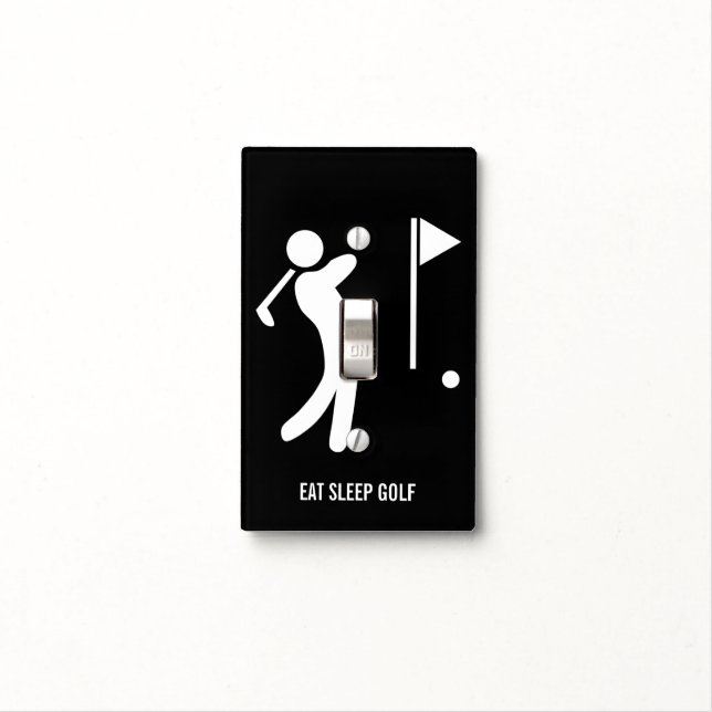Eat Sleep Golf Light Switch Cover (In Situ)