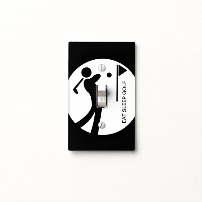 Eat Sleep Golf Light Switch Cover (In Situ)