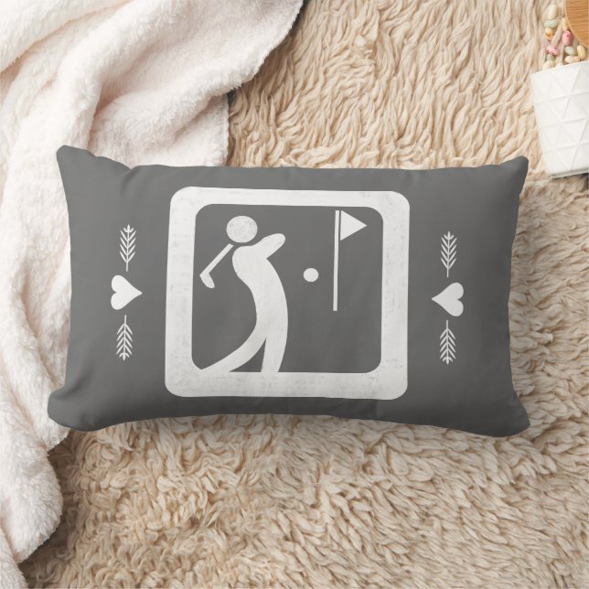 Eat Sleep Golf Lumbar Pillow (Blanket)