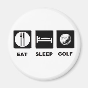 Eat Sleep Golf Magnet