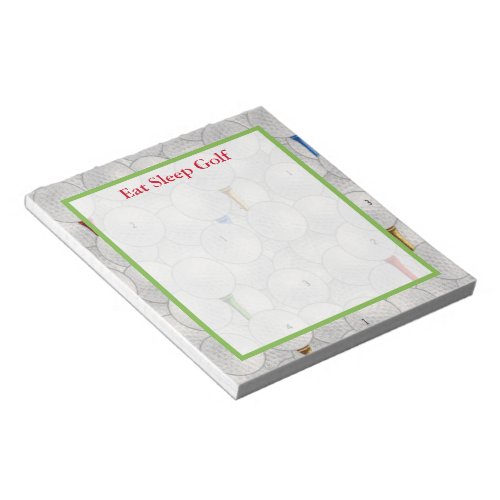 Eat Sleep Golf Notepad