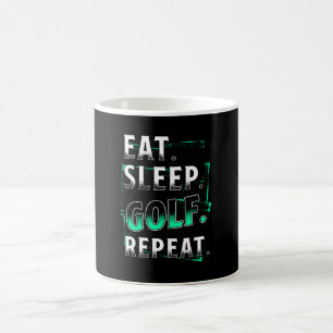 Eat Sleep Golf Repeat Coffee Mug