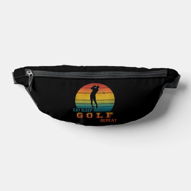 Eat Sleep Golf Repeat Fanny Pack (Lay Down)