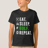 Eat Sleep Golf Repeat Funny Golfing Golfer Golfing