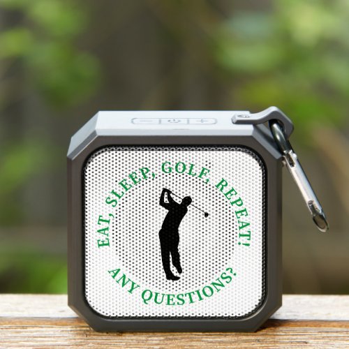 Eat Sleep Golf Repeat Funny Male Golf Sports Mens Bluetooth Speaker