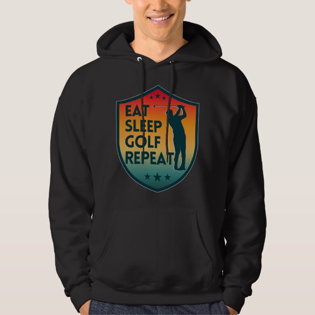 EAT SLEEP GOLF REPEAT HOODIE (Front)