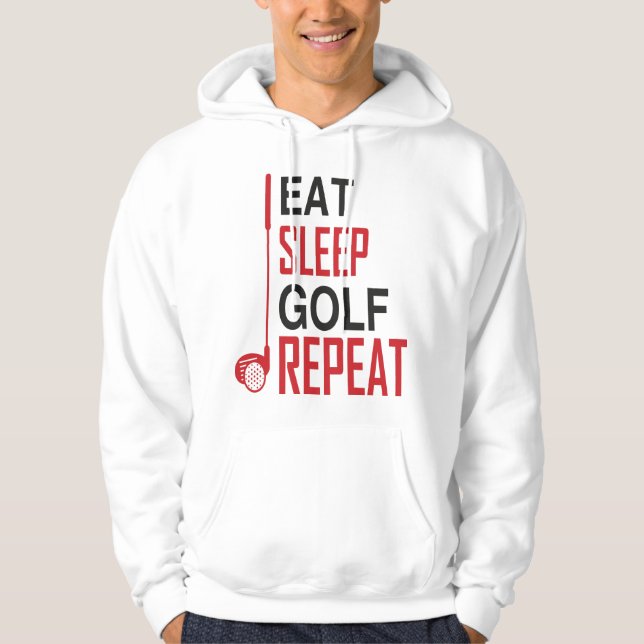Eat Sleep Golf Repeat Hoodie (Front)