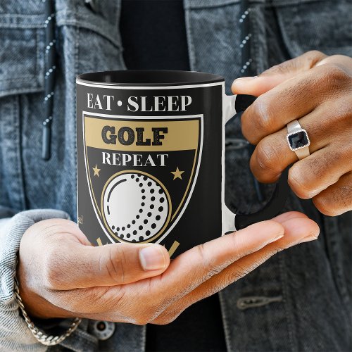 Eat Sleep Golf Repeat Mug