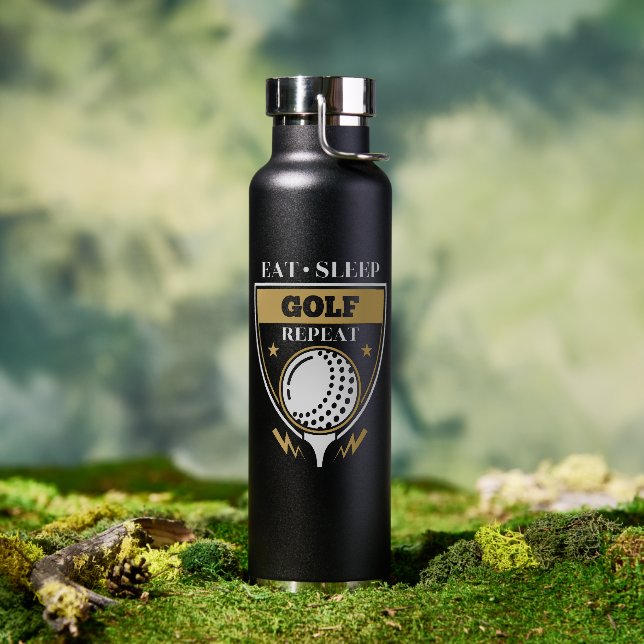 Eat Sleep Golf Repeat Water Bottle (Outdoor)