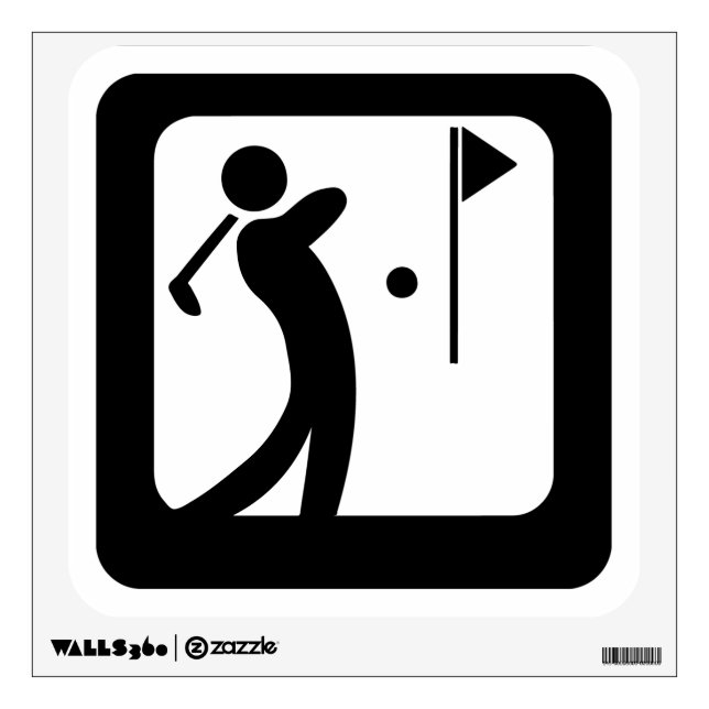 Eat Sleep Golf Wall Decal (Front)