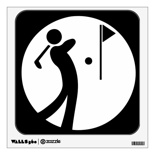 Eat Sleep Golf Wall Decal (Front)