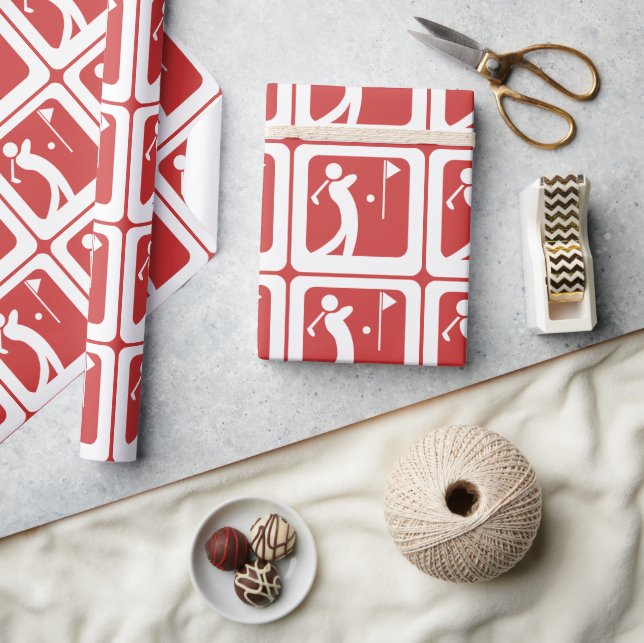 Eat Sleep Golf Wrapping Paper (Crafts)