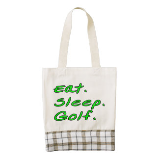 Eat. Sleep. Golf. Zazzle HEART Tote Bag