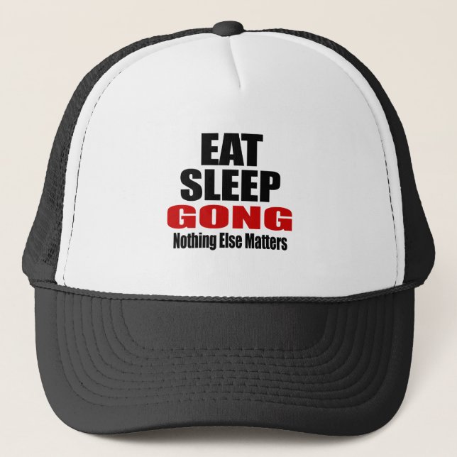 EAT SLEEP GONG TRUCKER HAT (Front)