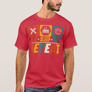 Eat Sleep Guinea Pig Repeat Funny Guinea Pig Pet T-Shirt