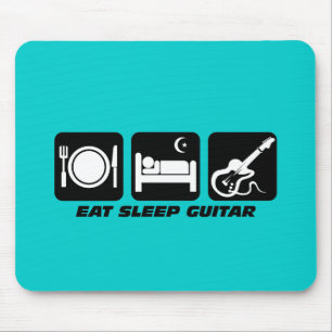 eat sleep guitar mouse pad