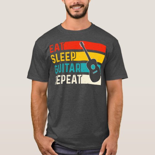 Eat Sleep Guitar Repeat T_Shirt