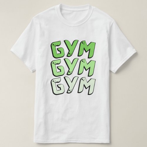 Eat sleep gym repeat motivation quote green text  T_Shirt