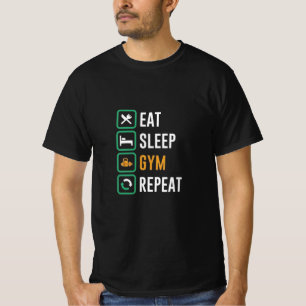 Eat. Sleep. Gym. Repeat. – Simple Fitness Life  T-Shirt