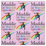 EAT SLEEP GYMNASTICS PERSONALIZED FABRIC