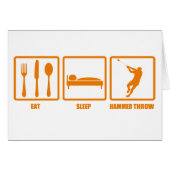 Eat Sleep Hammer Throw (Front Horizontal)