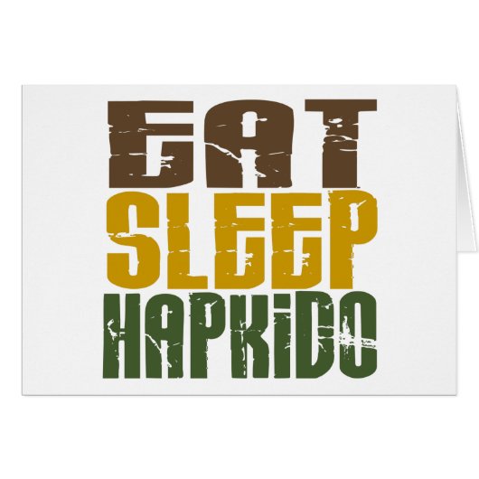 Eat Sleep Hapkido 1 Cards (Front Horizontal)