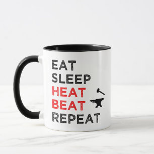 Eat Sleep Heat Beat Repeat Mug