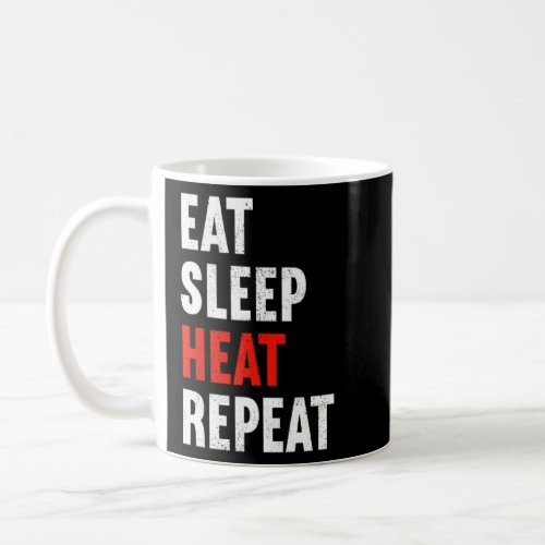 Eat Sleep Heat Repeat Heating Engineer Plumber Pip Coffee Mug
