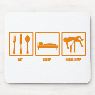 Eat Sleep High Jump Mouse Pad