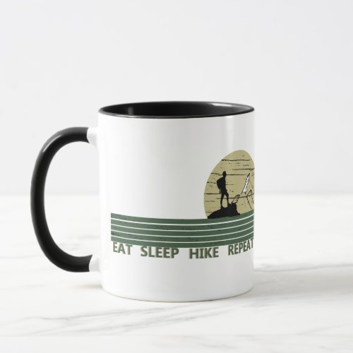 eat sleep hike repeat mug