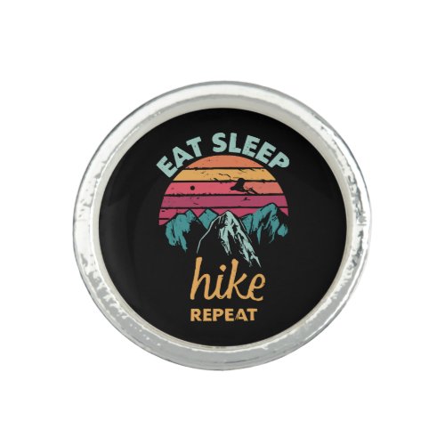 Eat Sleep Hike Repeat Ring